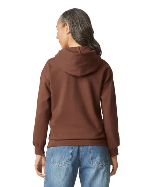  Softstyle® midweight flis unisex hoodie, 285 g/m² - Gildan Cocoa