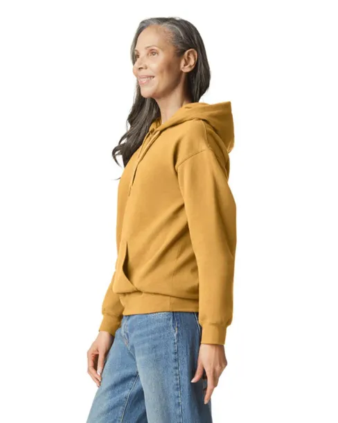  Softstyle® midweight flis unisex hoodie, 285 g/m² - Gildan Mustard