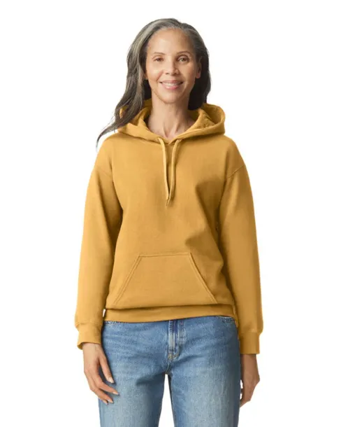  Softstyle® midweight flis unisex hoodie, 285 g/m² - Gildan Mustard