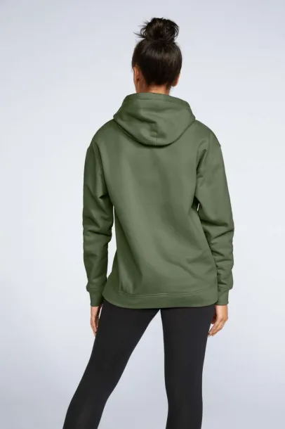  Softstyle® midweight flis unisex hoodie, 285 g/m² - Gildan Military Green