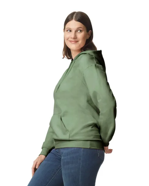  Softstyle® midweight flis unisex hoodie, 285 g/m² - Gildan Military Green