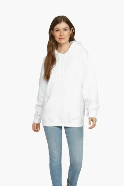  Softstyle® midweight flis unisex hoodie, 285 g/m² - Gildan Bijela