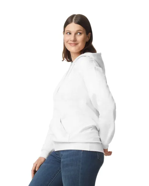  Softstyle® midweight flis unisex hoodie, 285 g/m² - Gildan Bijela