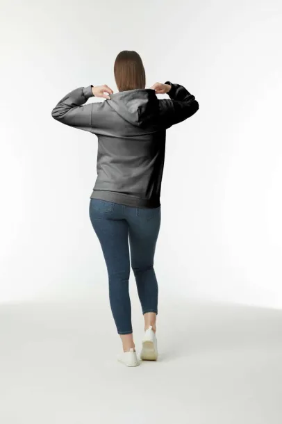  Softstyle® midweight flis unisex hoodie - Gildan Ugljen