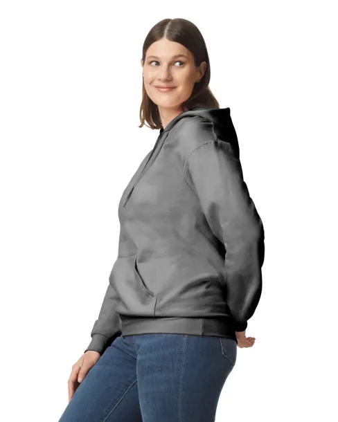  Softstyle® midweight flis unisex hoodie - Gildan Ugljen