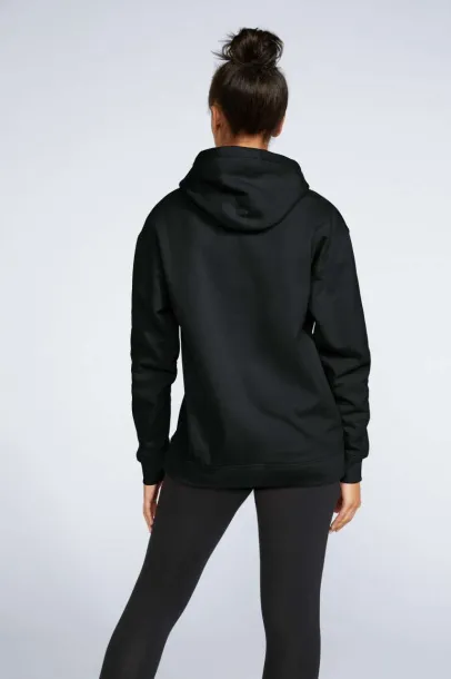  Softstyle® midweight flis unisex hoodie, 285 g/m² - Gildan Crna