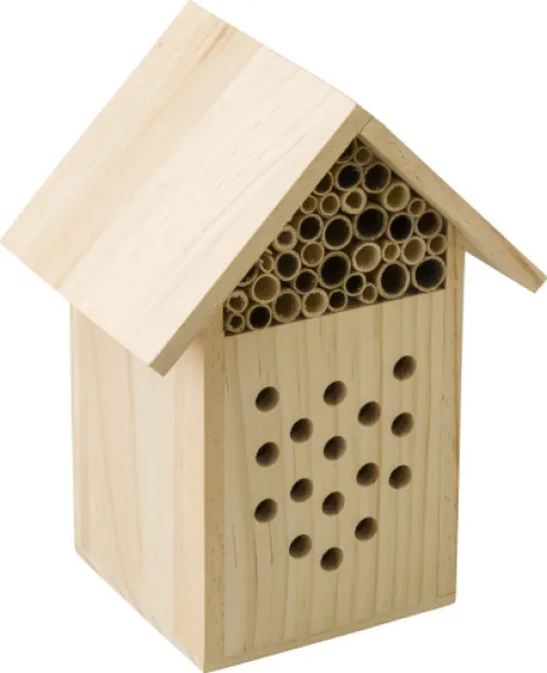 FAHIM Wooden bee house brown