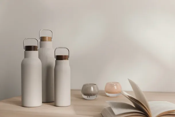  VINGA Ciro RCS recycled vacuum bottle 580 ML - Vinga beige