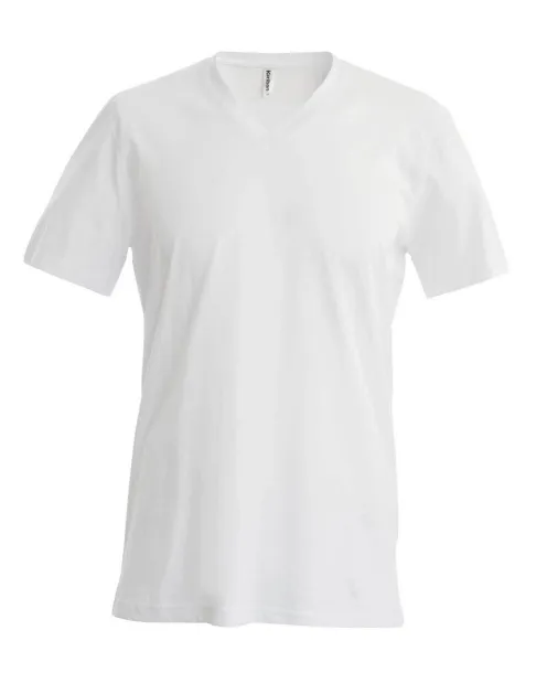  MEN'S SHORT-SLEEVED V-NECK T-SHIRT - Kariban White