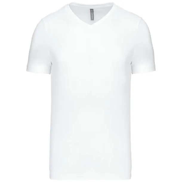  MEN'S SHORT-SLEEVED V-NECK T-SHIRT - Kariban White