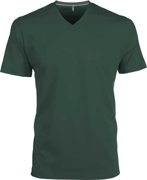  MEN'S SHORT-SLEEVED V-NECK T-SHIRT - Kariban Šumski zelena