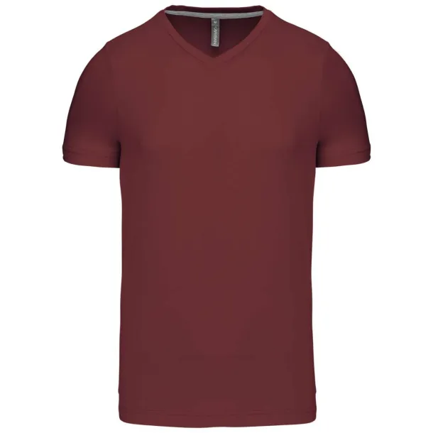  MEN'S SHORT-SLEEVED V-NECK T-SHIRT - Kariban Wine