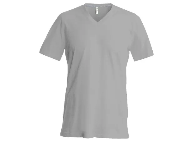  MEN'S SHORT-SLEEVED V-NECK T-SHIRT - Kariban Oxford Grey