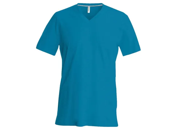  MEN'S SHORT-SLEEVED V-NECK T-SHIRT - Kariban Tropical Blue