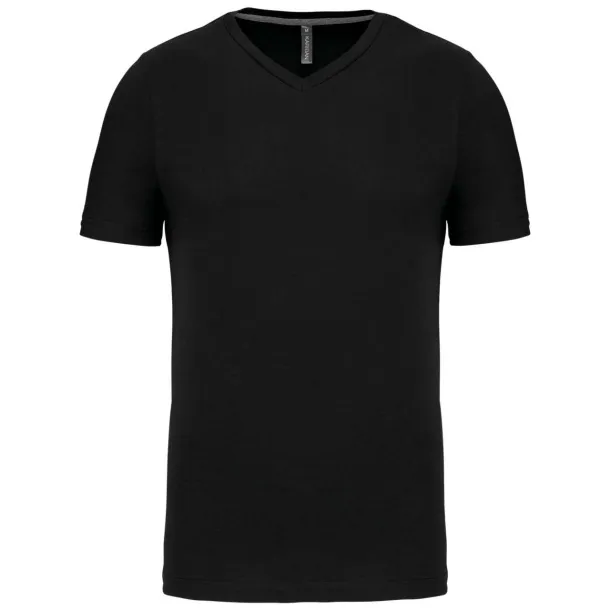  Muška V majica kratkih rukava, 180 g/m2 - Kariban Crna
