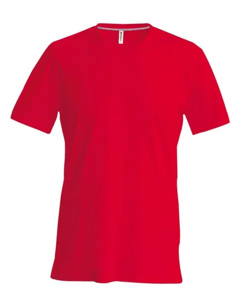  MEN'S SHORT-SLEEVED V-NECK T-SHIRT - Kariban Red