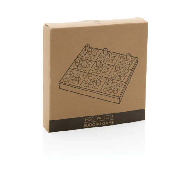  FSC® wooden Sudoku game - XD Collection White 