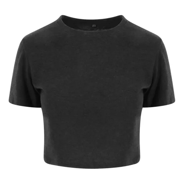  WOMEN'S TRI-BLEND CROPPED T - Just Ts Solid Black