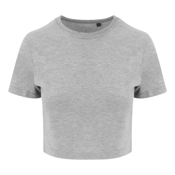  Ženska rezana majica kratkih rukava - Just Ts Heather Grey