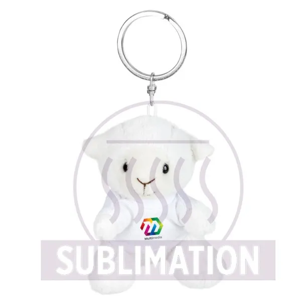 Colleen Plush sheep, keyring white