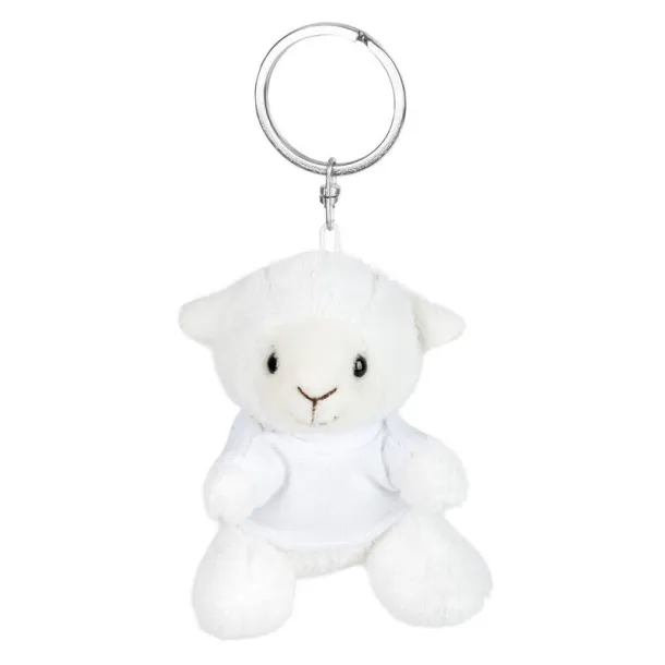 Colleen Plush sheep, keyring Bijela