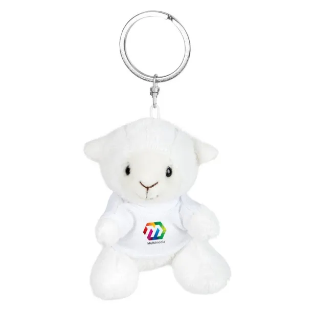 Colleen Plush sheep, keyring Bijela