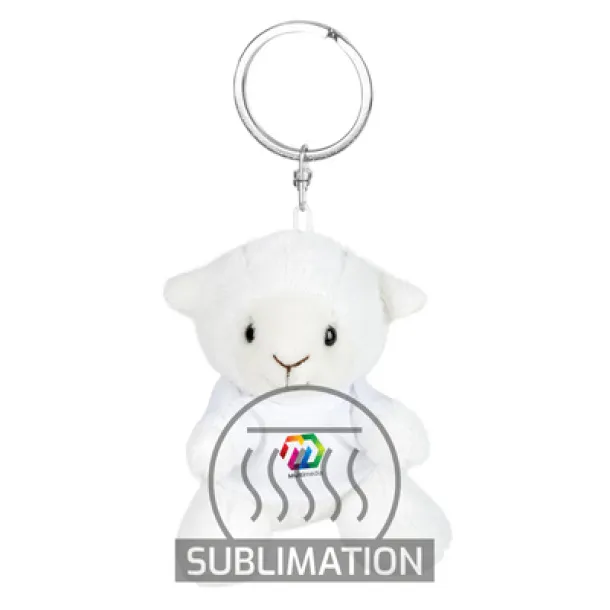 Colleen Plush sheep, keyring Bijela