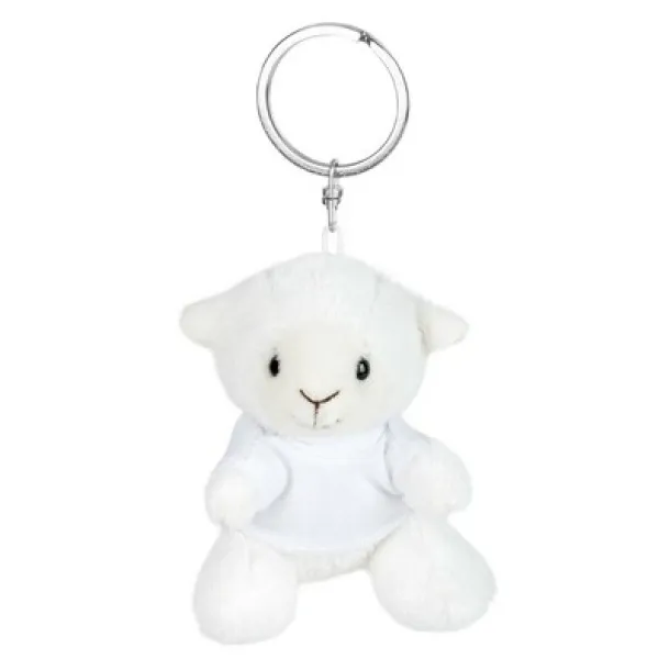 Colleen Plush sheep, keyring Bijela