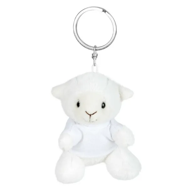 Colleen Plush sheep, keyring Bijela