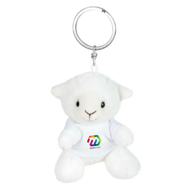 Colleen Plush sheep, keyring white