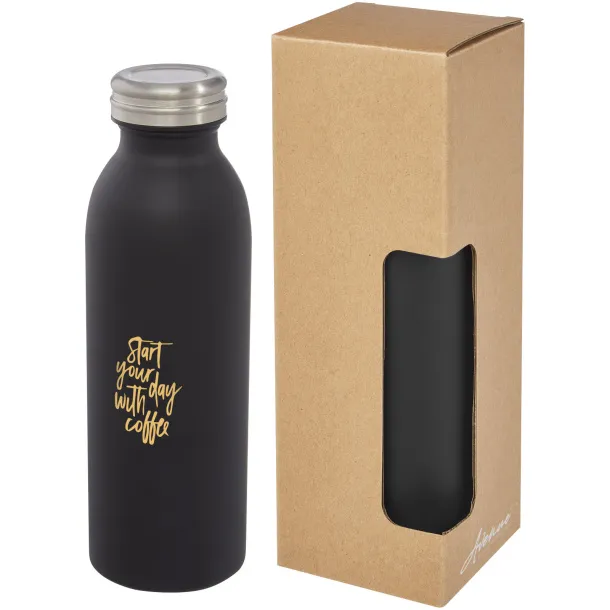 Riti 500 ml copper vacuum insulated bottle - Unbranded Solid black