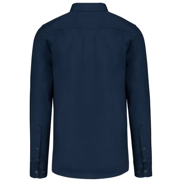  MEN’S LONG-SLEEVED COTTON POPLIN SHIRT - Kariban Navy