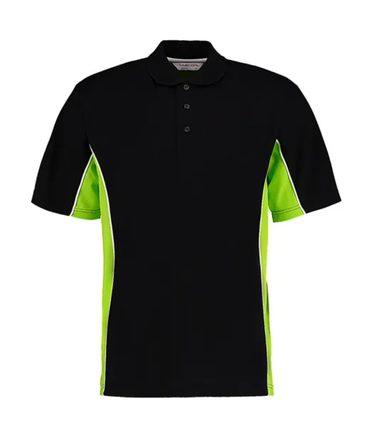  Klasična sportska polo majica - Gamegear Crna Limeta