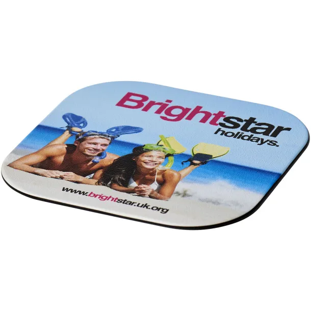 Brite-Mat® square coaster - Brite-Mat® Solid black