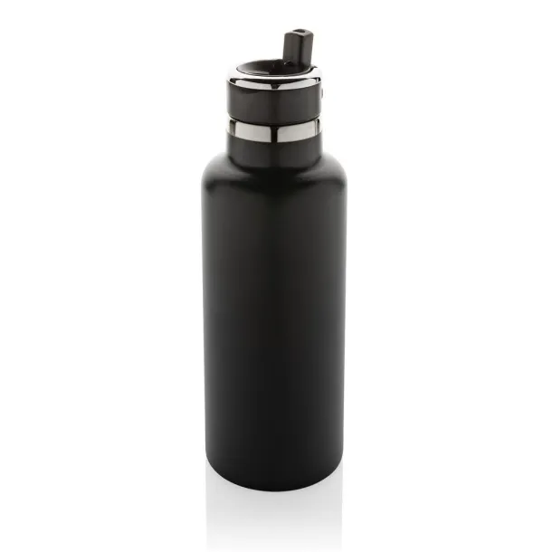  Hydro RCS recycled stainless steel vacuum bottle with spout - XD Collection Black 