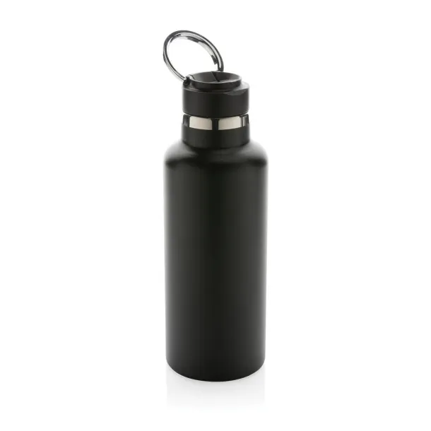  Hydro RCS recycled stainless steel vacuum bottle with spout - XD Collection Black 