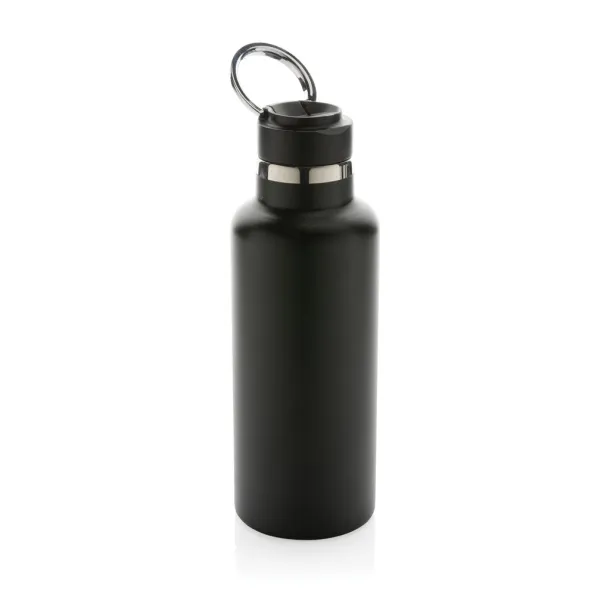  Hydro RCS recycled stainless steel vacuum bottle with spout - XD Collection Black 