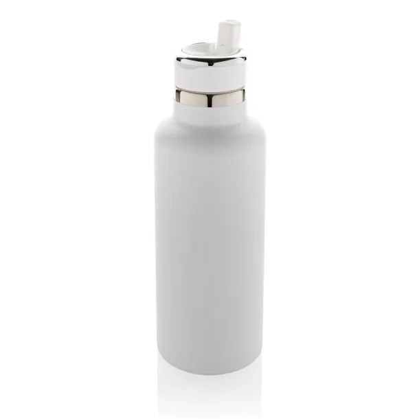  Hydro RCS recycled stainless steel vacuum bottle with spout - XD Collection White 