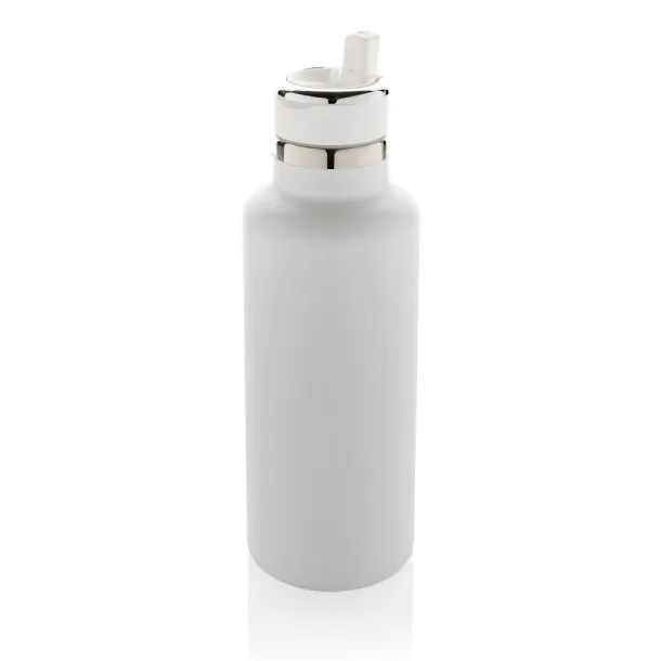  Hydro RCS recycled stainless steel vacuum bottle with spout - XD Collection White 