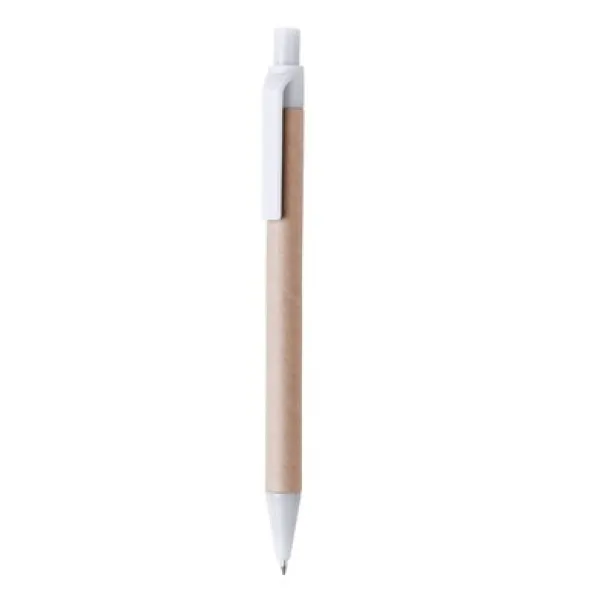  Recycled cardboard ball pen white