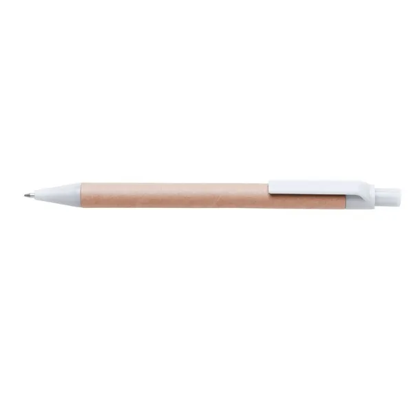  Recycled cardboard ball pen white