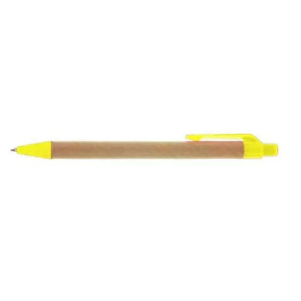  Recycled cardboard ball pen yellow