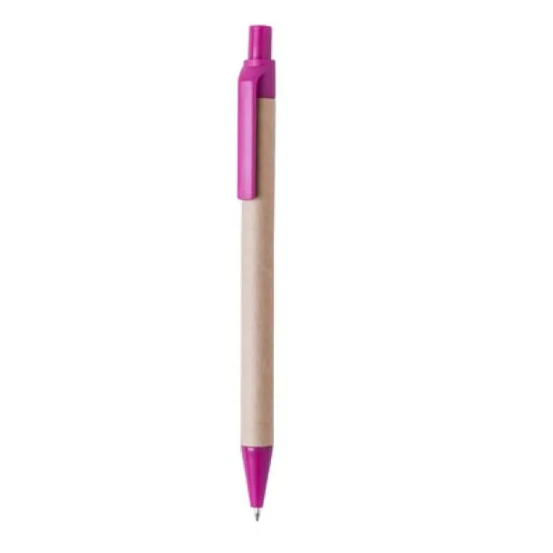  Recycled cardboard ball pen pink