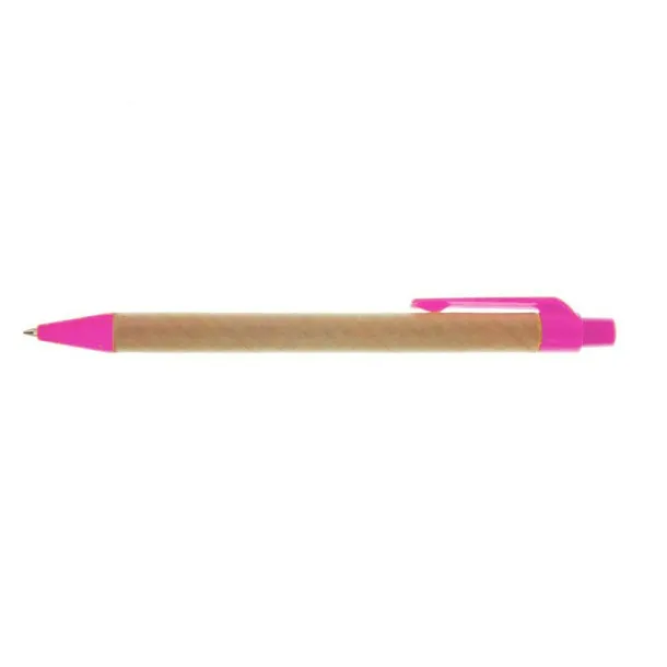  Recycled cardboard ball pen pink