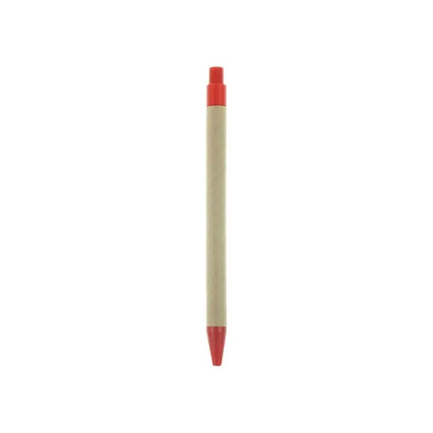  Recycled cardboard ball pen red