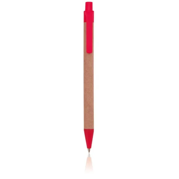  Recycled cardboard ball pen red