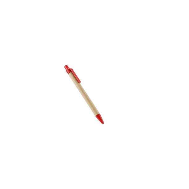  Recycled cardboard ball pen red