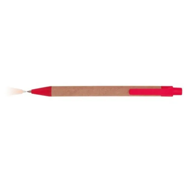  Recycled cardboard ball pen red