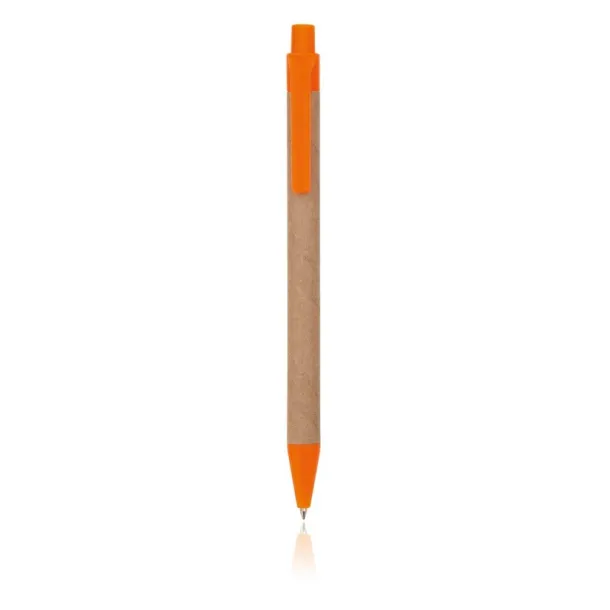  Recycled cardboard ball pen orange