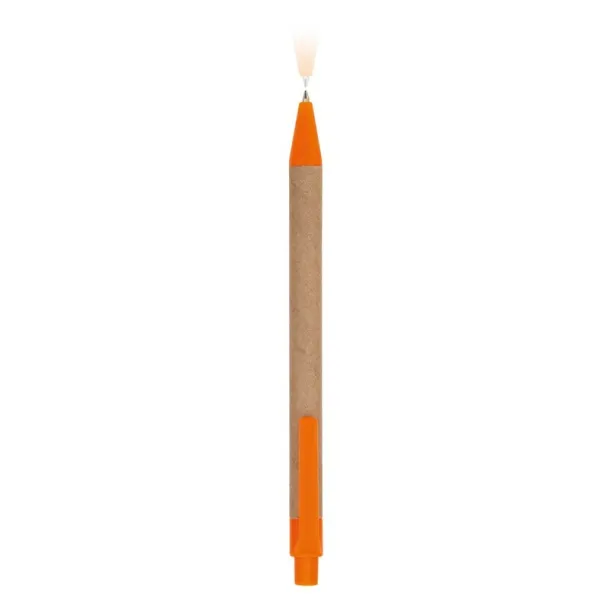  Recycled cardboard ball pen orange